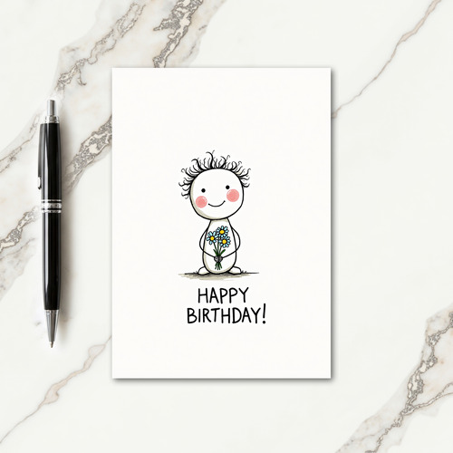 Sweet Birthday Character Card
