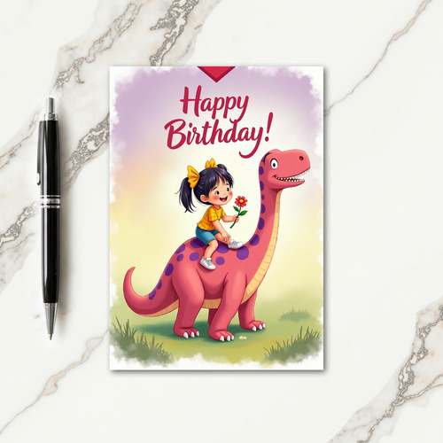 Sweet Birthday Childs Ride Card