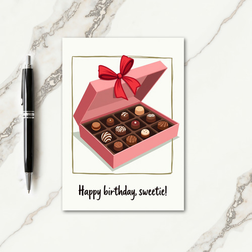 Sweet Birthday Chocolate Treat Card
