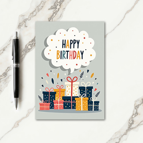 Sweet Birthday Cloud Card