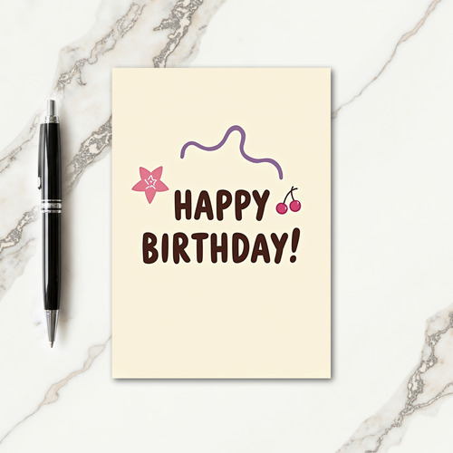 Sweet Birthday Cocoa Swirl Card