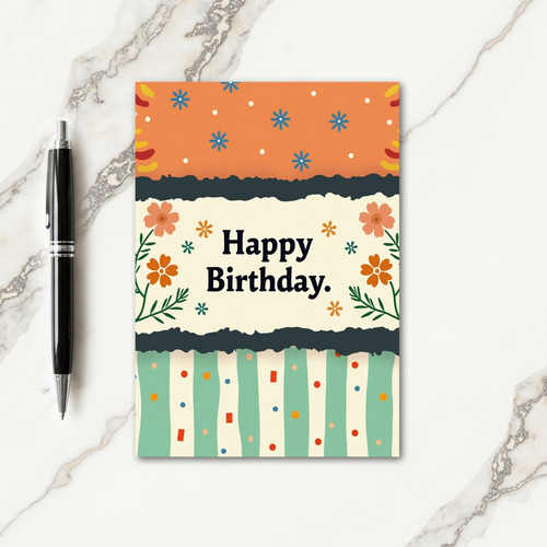 Sweet Birthday Collage Art Card