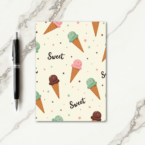 Sweet Birthday Cone Pattern Card