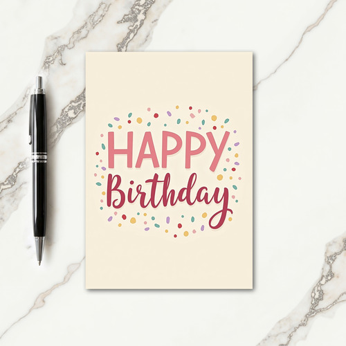 Sweet Birthday Confetti Card