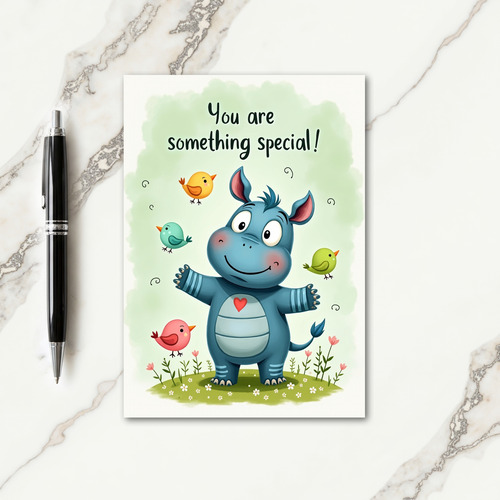 Sweet Birthday Creature Art Card