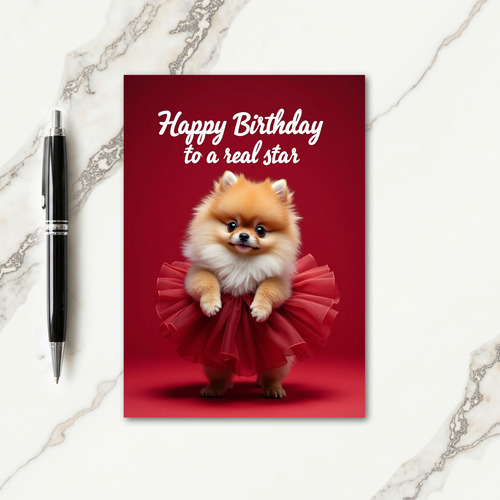 Sweet Birthday Crimson Animal Card