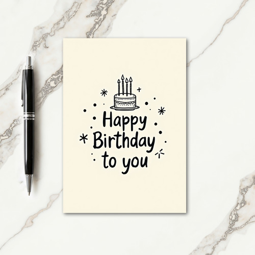 Sweet Birthday Dessert Card