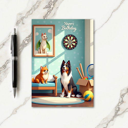 Sweet Birthday Dog Friends Card