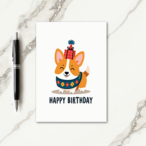 Sweet Birthday Dog Gift Card