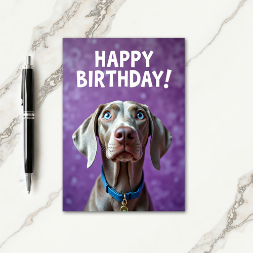 Sweet Birthday Dog Portrait Card