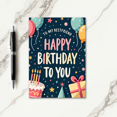 Sweet Birthday Dots And Stars Card
