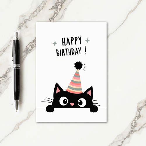 Sweet Birthday Feline Card