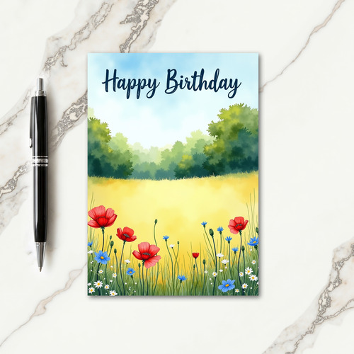 Sweet Birthday Field Card