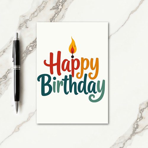 Sweet Birthday Flame Card