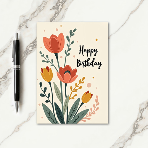 Sweet Birthday Floral Garden Card