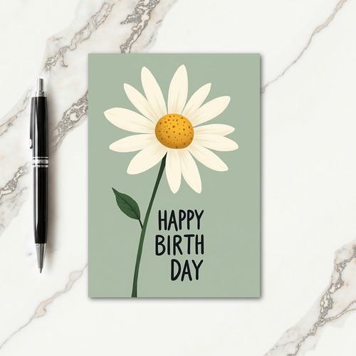 Sweet Birthday Floral Illustration Card