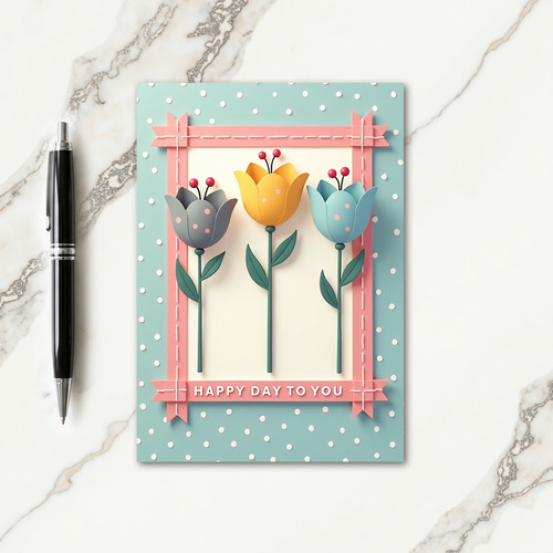 Sweet Birthday Floral Trio Card