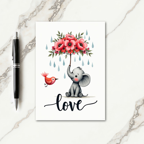Sweet Birthday Floral Umbrella Card