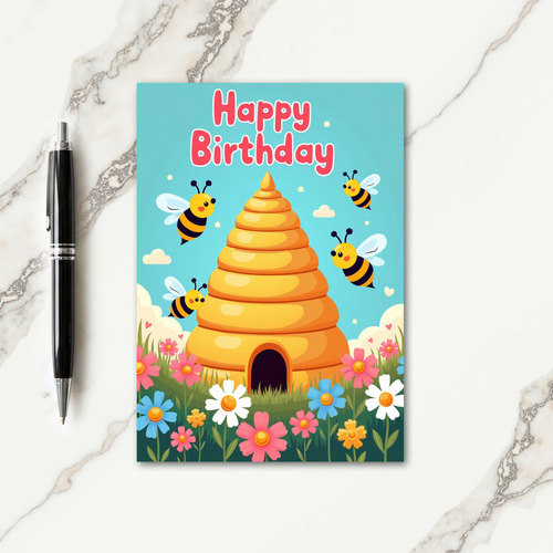 Sweet Birthday Flower Garden Card