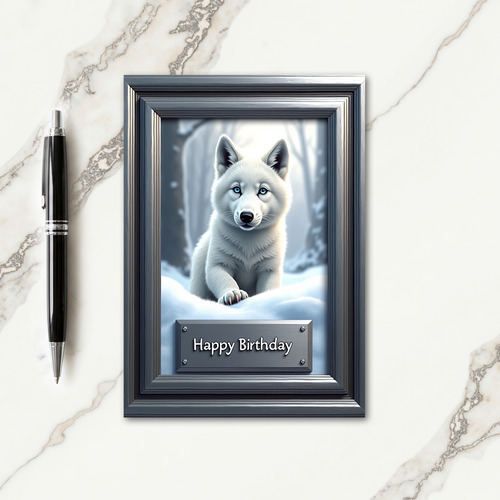 Sweet Birthday Fluffy Cub Card