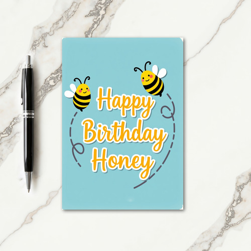 Sweet Birthday Flying Bug Card