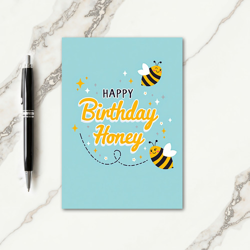 Sweet Birthday Flying Insect Card
