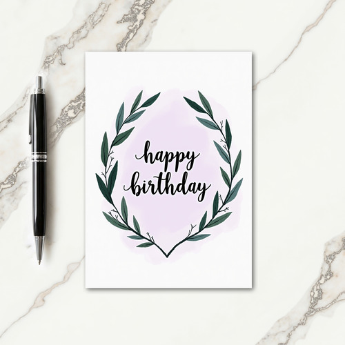 Sweet Birthday Foliage Card