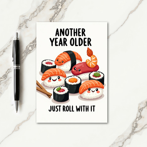 Sweet Birthday Food Characters Card