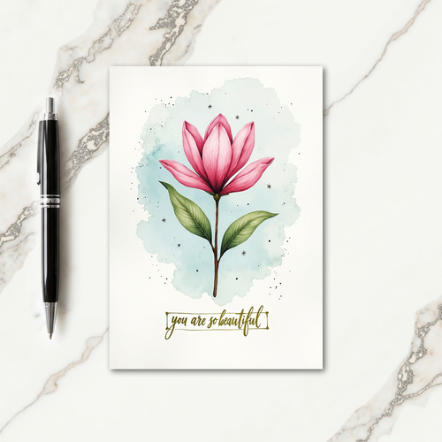 Sweet Birthday Fuchsia Bloom Card