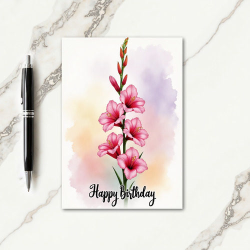 Sweet Birthday Fuchsia Roseate Card