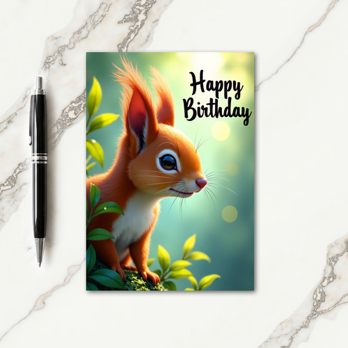 Sweet Birthday Furry Animal Card