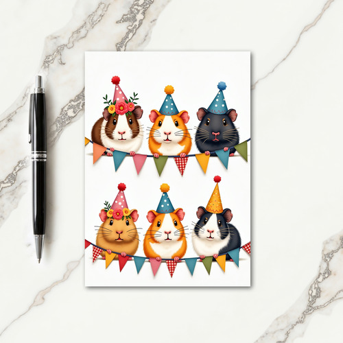 Sweet Birthday Furry Critters Card