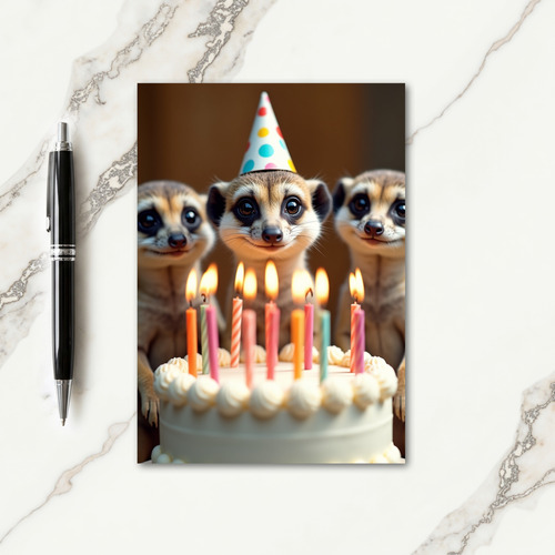 Sweet Birthday Furry Friends Card