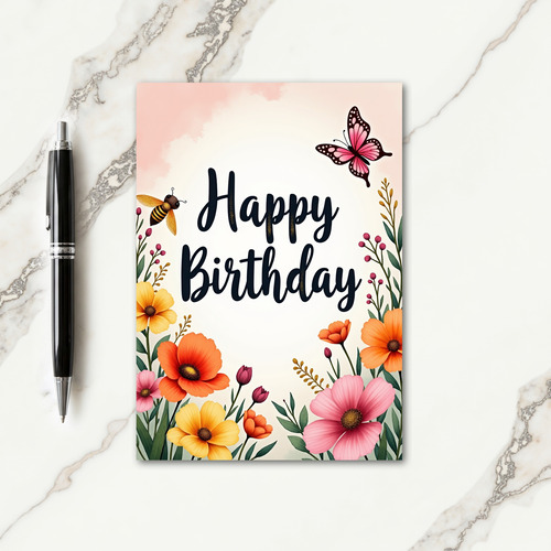 Sweet Birthday Garden Card
