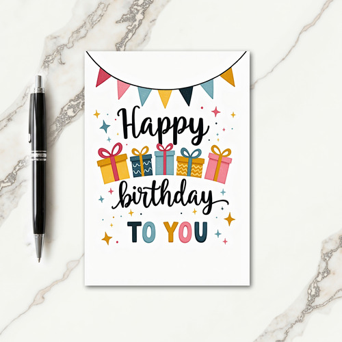Sweet Birthday Garland Card