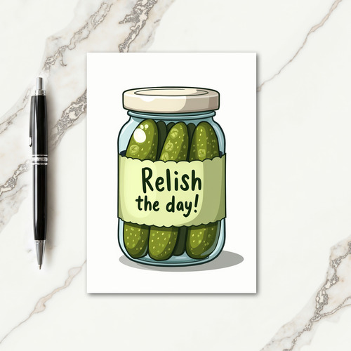 Sweet Birthday Gherkin Jar Card