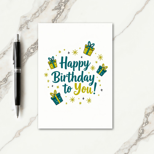 Sweet Birthday Gift Boxes Card