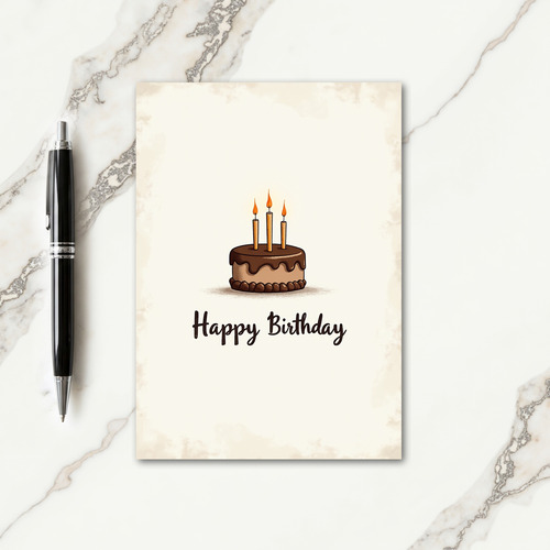 Sweet Birthday Glazed Cake Card