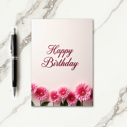 Sweet Birthday Glitter Script Card