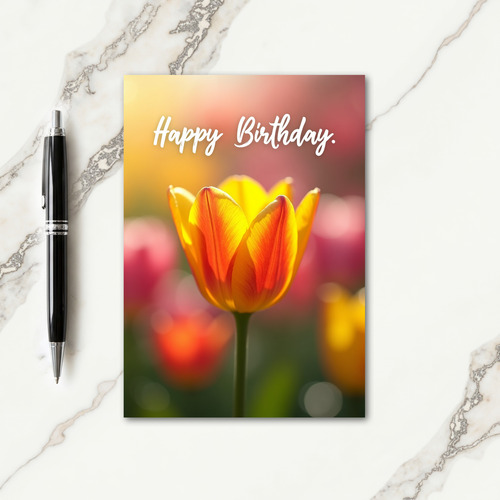 Sweet Birthday Glowing Bloom Card