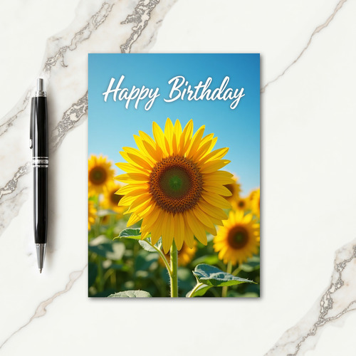 Sweet Birthday Golden Bloom Card