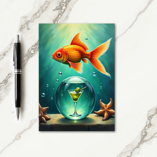 Sweet Birthday Golden Fish Card