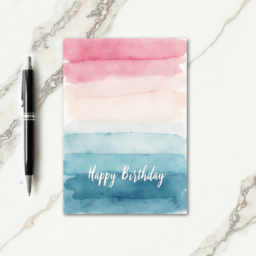 Sweet Birthday Gradient Card