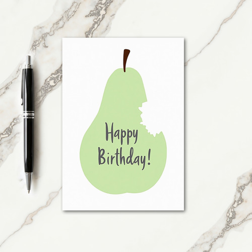 Sweet Birthday Green Fruit Card
