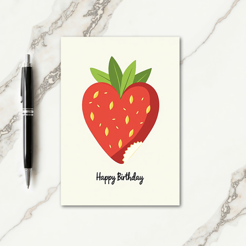 Sweet Birthday Heart Berry Card