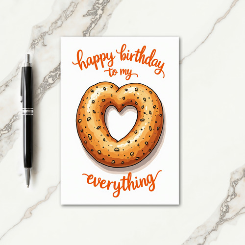 Sweet Birthday Heart Pastry Card