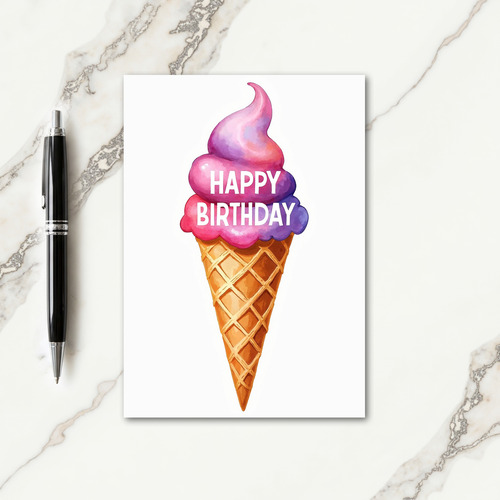 Sweet Birthday Ice Cream Card