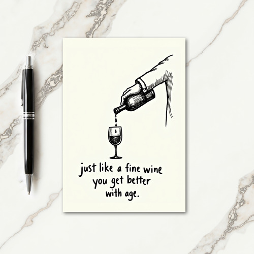 Sweet Birthday Ink Pouring Card
