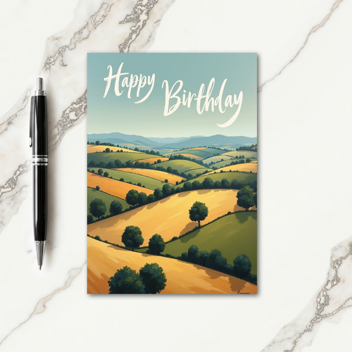Sweet Birthday Landscape Card