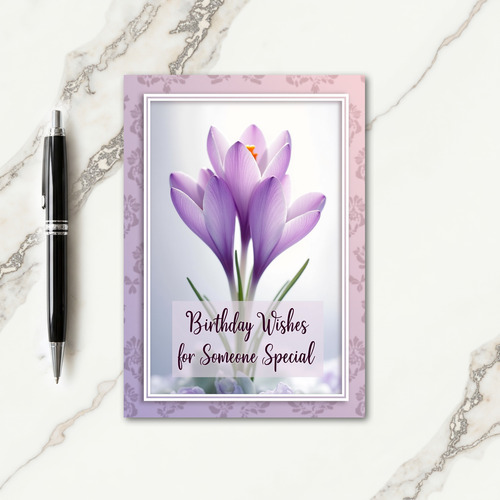 Sweet Birthday Lavender Bloom Card